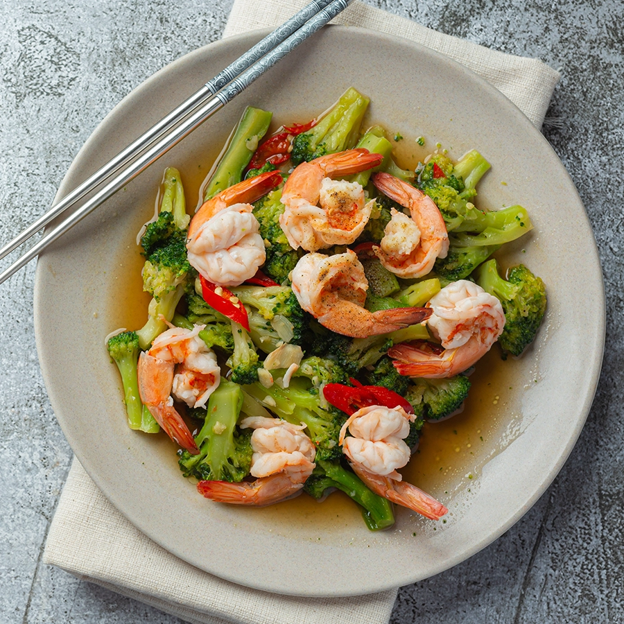 Karides Salata (Cold Shrimp in Olive Oil)